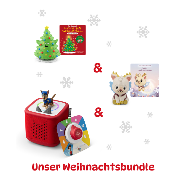 Tonies Toniebox 2 Play Starter Set rot inkl. 2 Weihnachtstonies