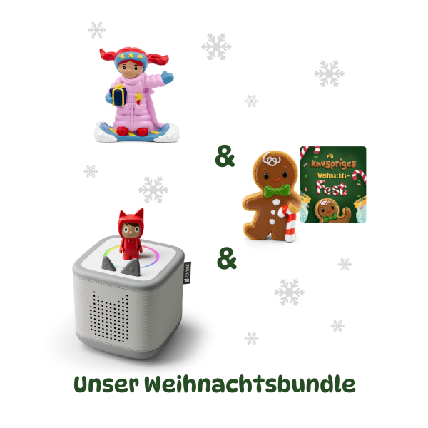 Tonies Toniebox 2 Starter Set grau inkl. 2 Weihnachtstonies