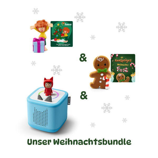 Tonies Toniebox 2 Starter Set blau inkl. 2 Weihnachtstonies